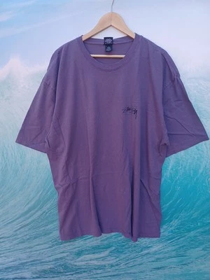 Stussy XXL Mens Grape Purple Modern Age Hard To Get Pigment Dyed Tee #0534 - Image 1 of 3