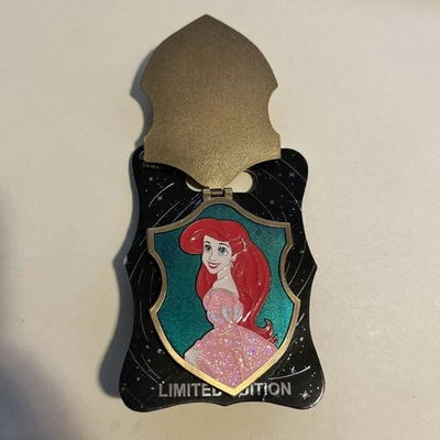 Disney Pin 122466 Ariel Little Mermaid Hinged Princess Crest WDI 2017 Le 250 - Image 1 of 3