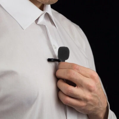 Lavalier Clip On Microphone Tiny Shirt Microphone Clip On Mic Lavalier Lapel - Image 1 of 4
