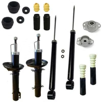 4 Premium Stoßdämpfer Domlager Puffer Set KIT vorne hinten für Audi A3 VW Golf 4 - Bild 1 von 4