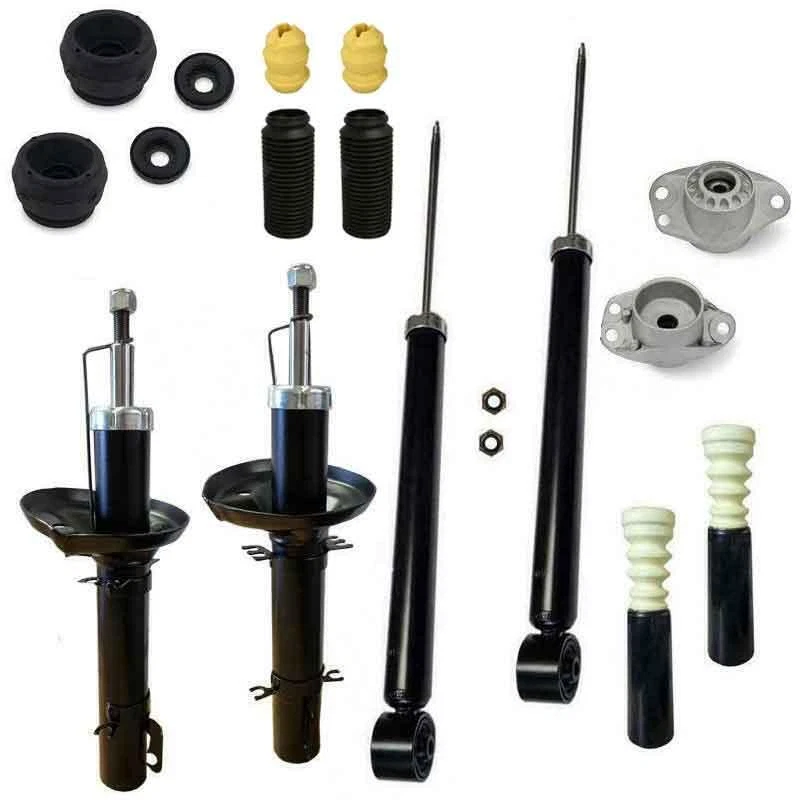 4 Premium Stoßdämpfer Domlager Puffer Set KIT vorne hinten für Audi A3 VW Golf 4 - Bild 1 von 4