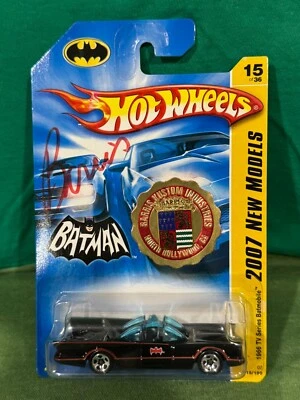 EXTREMELY RARE: Authentic Hot Wheels George Barris Signed '66 TV Batmobile w/COA - Image 1 of 4