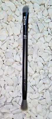 Avon Doppelseitiger Pinsel für Lidschatten  Blender Puder Kosmetika Beauty Top💞 - Bild 1 von 3