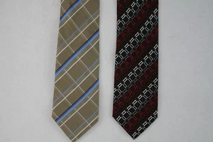Men's Group Of Croft & Barrow Classic Width Ties set of 2 Silk Ties - Lot # 14 - Picture 1 of 3