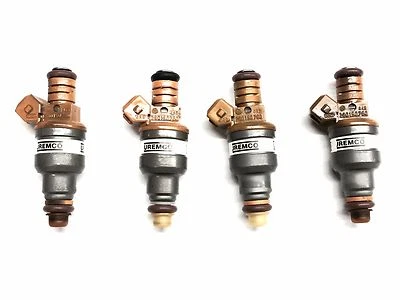 SET OF 4 BOSCH FUEL INJECTOR 1990 SAAB 900 2.0L L4  0280150760 - Image 1 of 2