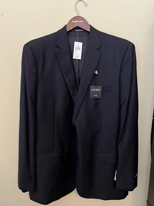 Polo Ralph Lauren Blazer Coat Sport Jacket 100% Wool 48 Long Slim 48" Navy Rare - Picture 1 of 6