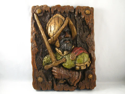 VINTAGE SPANISH CONQUISTADOR 3D WALL FRAME BY GIROTTI SCULPTURED ART CANADA Cover