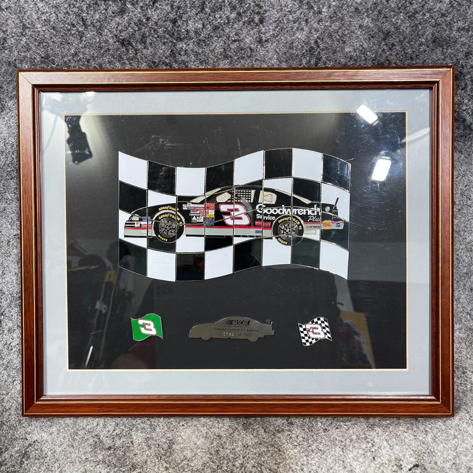 Dale Earnhardt NASCAR Framed Puzzle Pin Set Limited Edition #182 The Intimidator - Image 1 of 4
