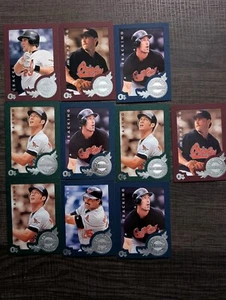 Lote de tarjetas de béisbol MLB Fleer/Skybox E-XL Emotion 1996 - Baltimore Orioles Team - Imagen 1 de 1