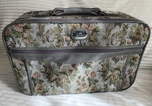 Vintage JORDACHE Tapestry overnight Suitcase Boho Weekender bag Cottagecore - Picture 1 of 11