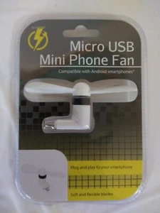 Micro Mini USB Electric Fan Chic Phone Cooling For Android Smart Phones - Picture 1 of 2