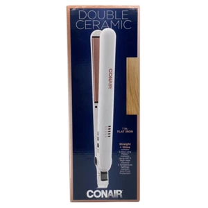 Conair Double Ceramic Flat Iron 1 in - Picture 1 of 6