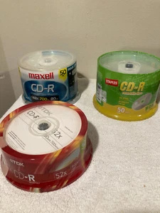NEU - VERSIEGELT 130 CD'S TDK/Staples/Maxell CD-R Leer-CDs KOSTENLOSER VERSAND - Bild 1 von 4