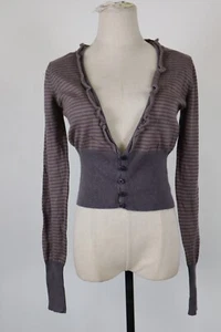 LIU JO MAGLIONE CARDIGAN DONNA Tg M WOMAN CASUAL SWEATER VINTAGE COTONE - Picture 1 of 7