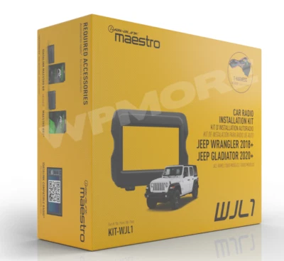 iDatalink Maestro KIT-WJL1 Dash Kit for Select 2018-Up Jeep Wrangler Gladiator - Image 1 of 2