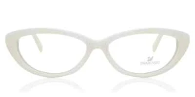 Marco de gafas de plástico blanco ojo de gato Swarovski Active SW5003 021 52-16-140 Foto 1 de 3