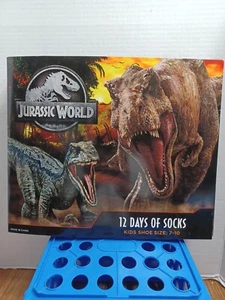 Kid's Jurassic World Studios 12 Days of Socks Shoe Size 7 - 10 no show socks NEW - Picture 1 of 8