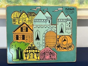 Playskool Fairy Tale Look Inside 11 Pcs Wood Child Puzzle #320-06 Vtg 70s 80s - Picture 1 of 10