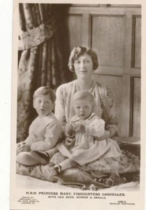 Principessa Maria Viscontessa Lascelles con i figli George e Gerald foto reale PC - Foto 1 di 2