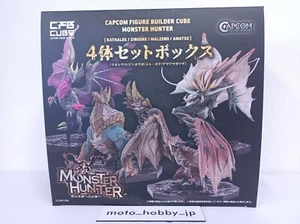 Capcom Figure Builder Cube Monster Hunter 4-Piece Set Box ABS & PVC Figure - Picture 1 of 7