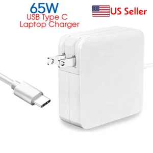 65W USB C Laptop Charger  Fast Charging Power Adapter for Lenovo, Dell, HP - Picture 1 of 4