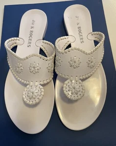 Sandalias impermeables blancas Jack Rogers talla 7 - Imagen 1 de 6