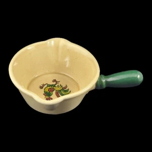 Vintage Metlox Poppytrail Sauce Gravy Boat Green Rooster California Provincial - Bild 1 von 5