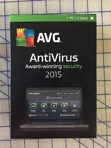 AVG ANTIVIRUS 2015 - 1 USER 2 YEARS - WINDOWS * NEW RETAIL BOX * - Picture 1 of 3