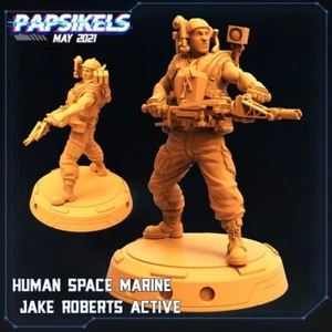 HUMAN SPACE MARINE JAKE ROBERTS ACTIVE - Imagen 1 de 1