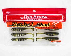 Fish Arrow Soft Lure Flash J Shad 2 Inch 8 Piece per pack #24 (2601)