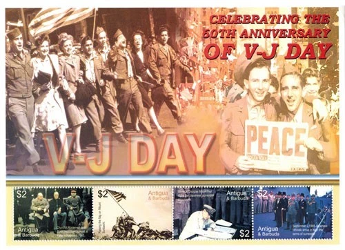 Antigua 2005 - V-J Day Anniversary - Sheet of 4 Stamps - Scott #2824 - MNH - Image 1 of 1