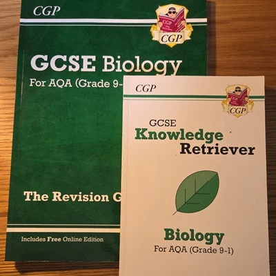 AQA GCSE Biology Revision Guide CGP and Knowledge Retriever  Book bundle - Image 1 of 4
