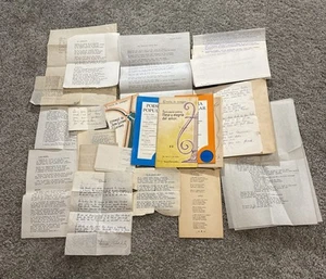 South American Spanish Poetry Lot Printed & Handwritten Vintage Ephemera Lot - Picture 1 of 6
