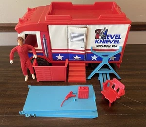 Vintage Evel Knievel Scramble Van - 1973 Ideal Toys - con action figure - Foto 1 di 10