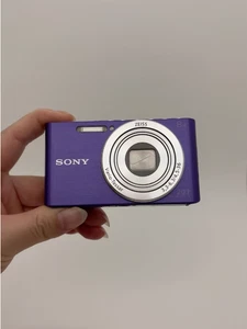 Sony DSC-W830 Cyber-Shot 20.1MP 8x Zoom HD Digital Camera Purple 100% Functional - Picture 1 of 9