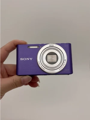 Sony DSC-W830 Cyber-Shot 20.1MP 8x Zoom HD Digital Camera Purple 100% Functional - Image 1 of 4
