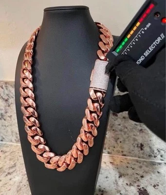 Miami Chain Set  Miami Rose Gold Cuban Link Gold Plated Stainless Steel 20mm - Image 1 of 3