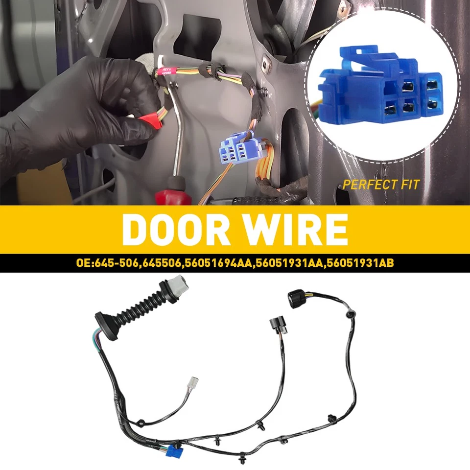 Arnés de cableado de puerta trasera izquierda o derecha para Dodge Ram 5500 2008-2010 Foto 1 de 4