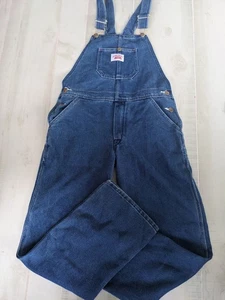 Round House Blue Denim Premium Bib Overalls Kids Size 14 Workwear Chores NWT - Picture 1 of 11