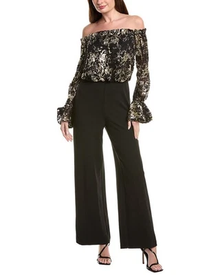 Adrianna Papell Lace & Crepe Jumpsuit Women's - Image 1 of 2