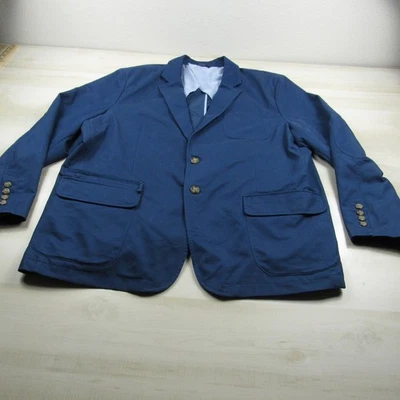 Blazer LL Bean para Hombres 50 Abrigo Deportivo Azul Algodón Almohadillas para los Hombros No Estructuradas Foto 1 de 4