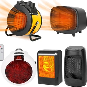 Portable Electric Heater Personal Fan Space Heater Air Warmer Thermostat 9 Style - Picture 1 of 47