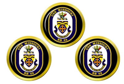 GIFTSHOP UK Uss Missouri (BB-63) Gold Ball Markierer