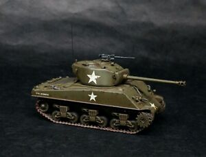 Painted Tank 20mm 1/72 Scale US M4A3 Sherman 76mm American Army WW2