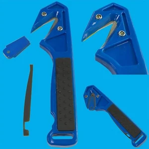 1x Blue Robust Safety Slicer Box Strap Cutter Carton Opener Pallet Shrink Wrap - Picture 1 of 5