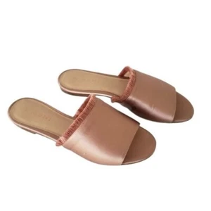 M. GEMI Tendina Rose Fringe Slide Slipper Sandal Women's Size 5 - Picture 1 of 12