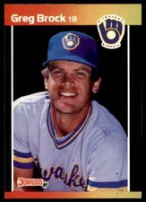 1989 Donruss Greg Brock Milwaukee Brewers #57