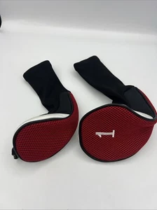 2 Generic Red Black White Hybrid Headcover - Picture 1 of 7
