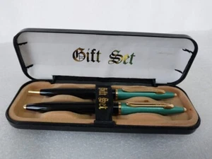 Vintage rare Fountain Ball point pen Jordan Gift Set army military coat 1980s - Picture 1 of 12