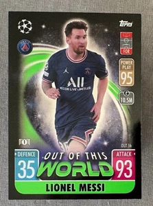 Lionel Messi 2020-21 Topps Match Attax UCL #OUT 16 Out of this World PSG Miami - Picture 1 of 1